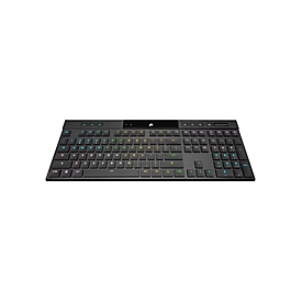 Corsair K100 AIR - Avec fil &sans fil - USB + RF Wireless + Bluetooth - Clavier mécanique - QWERTZ - LED RGB - Noir