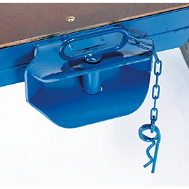 Coupling for manual platform trolley