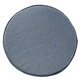 Coussin d'assise Best Horizon, Ø 400mm, épaisseur 2mm, avec liseré sur le pourtour, acrylique, bleu