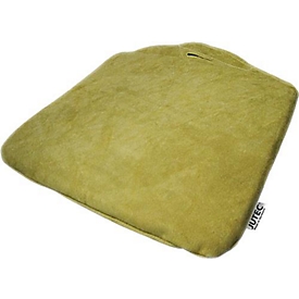 Coussin de soudeur, housse extérieure en cuir refendu, env. L 400 x l 400 x H 40 mm, JUTEC
