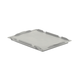 Couvercle D43 pour bacs EURO LTB/ELB, 400 x 300 mm, gris