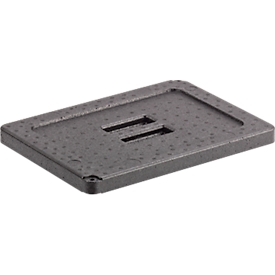 Couvercle isolant en EPP, pour boîte isolante 8 et 12 l, qualité alimentaire, empilable, noir