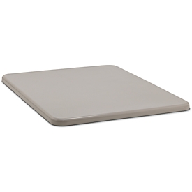 Couvercle plat pour bac rectangulaire, 1500 L, gris