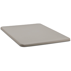 Couvercle plat pour bac rectangulaire, 2200 L, gris