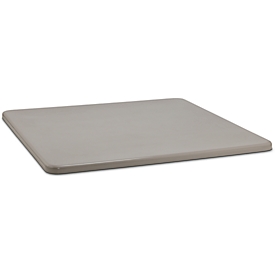 Couvercle plat pour bac rectangulaire, 3300 L, gris