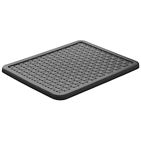 Couvercle pour panier de rangement Rotho COUNTRY avec volume 18 l &amp; format A4, L 375 x l 285 x H 15 mm, polypropylène, anthracite