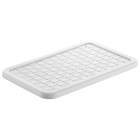Couvercle pour panier de rangement Rotho COUNTRY avec volume 6 l & format A5, L 284 x l 190 x H 13 mm, polypropylène, blanc