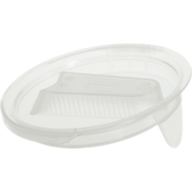 Couvercle pour pot plastique gradué de 1000 ml , Ø 122 mm, en polypropylène, transparent