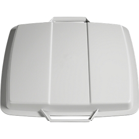 Couvercle pour poubelle de 90 litres, gris