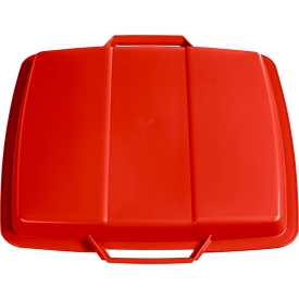 Couvercle pour poubelle de 90 litres, rouge