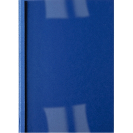 Couverture cuir pour relieuse thermique Business Line ibico, 3 mm, bleu foncé