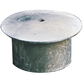 Cover cap for bollard with ground sleeve