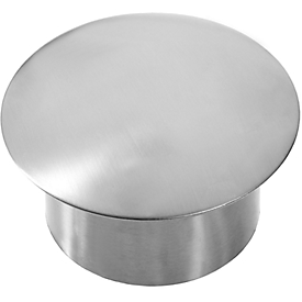 Cover cap for ground sleeve, stainless steel