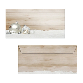 Cozy Christmas" enveloppe, 90 g speciaal papier, DIN lang (110x220 mm), gegomd, inkjet &amp; laser printer, 50 stuks