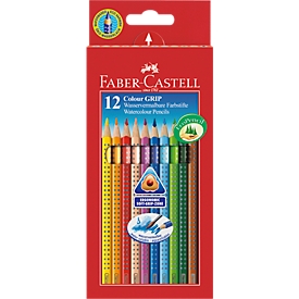 Crayons de couleurs Colour Grip 2001 FABER-CASTELL, 12 p.