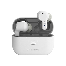 Creative Zen Air Pro - True Wireless-Kopfhörer mit Mikrofon - im Ohr - Bluetooth - aktive Rauschunterdrückung - weiß