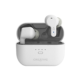 Creative Zen Air Pro - True Wireless-Kopfhörer mit Mikrofon - im Ohr - Bluetooth - aktive Rauschunterdrückung - weiß, Schwarz