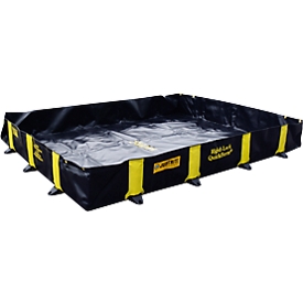 Cubeta plegable para fugas asecos, transitable, con sistema de cierre rápido, textil/PVC, volumen 660 l