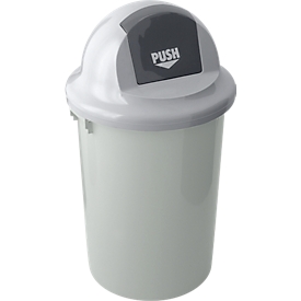 Cubo de basura 47 l, gris