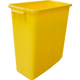 Cubo de basura sin tapa, 60 l, amarillo