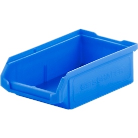 Cubos de almacenamiento SSI Schäfer serie PROFI LF 210, polipropileno, L 168 x An 103 x Al 52 mm, 0,5 l, azul