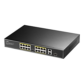 CUDY FS1018PS1 - Switch - 16 x 10/100 + 2 x 1000 (uplink)