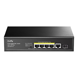 CUDY GS1005PTS1 - Switch - 5 x 10/100/1000 (PoE)