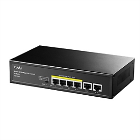 CUDY Switch 6P FS1006P PoE+ - Switch - 0,1 Gbps