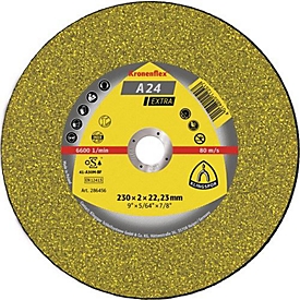 Cut-off wheel A 24 Extra D115x2.5mm curved STA bore 22.23mm KLINGSPOR, 25 pieces