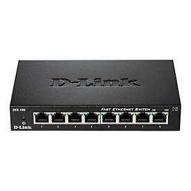 D-Link DES 108 - Switch - 8 x 10/100 - Desktop