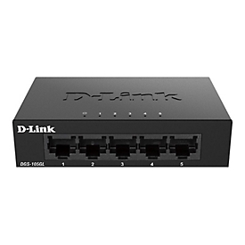 D-Link DGS 105GL - Switch - unmanaged - 5 x 10/100/1000 - Desktop