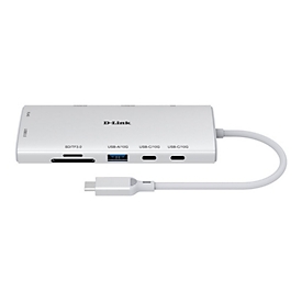 D-Link DUP-A01 - Dockingstation - USB-C - 2 x HDMI - 1GbE