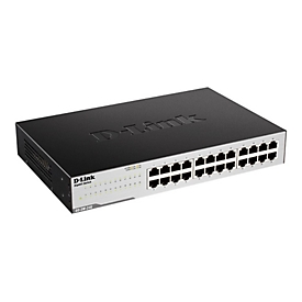 D-Link GO-SW-24G - Switch - unmanaged - 24 x 10/100/1000 - Desktop