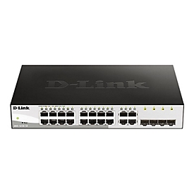 D-Link Web Smart DGS-1210-16 - Switch - managed - 16 x 10/100/1000 + 4 x Shared SFP - Desktop