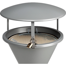 Dak voor staande asbak, zilver