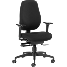 Dauphin Bürostuhl SHAPE 28185, Synchronmechanik, mit Armlehnen, hohe Rückenlehne, schwarz