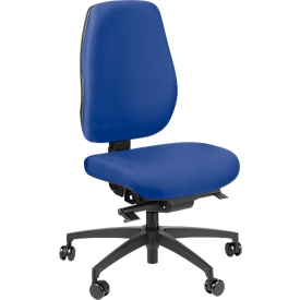 Dauphin Bürostuhl SHAPE SC ECONOMY, Synchronmechanik, ohne Armlehnen, Flachsitz mit Knierolle, Universalrollen, blau