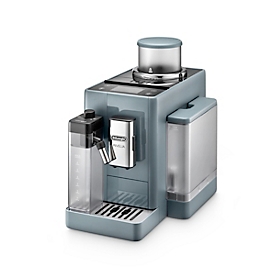 De'Longhi Kaffeevollautomat Rivelia EXAM 440.55.G, für Bohnen/Pulver, 1450 W, bis 1,4 l/250 g, 2 Bohnenbehälter, Milchaufschäumer, grau