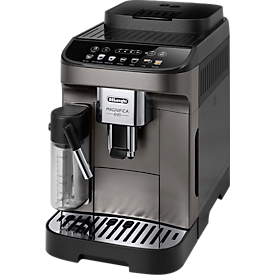 De'Longhi Machine à café automatique Magnifica Evo Milk ECAM290.81.TB, pour grains/poudre, jusqu'à 1,8 l/250 g, 7 touches de sélection directe, mousseur à lait, gris titane-noir