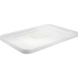 Deckel für Transportboxen mit L 600 x B 400 mm, HDPE, naturfarben