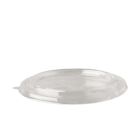 Deckel Papstar pure, Ø 150 mm, für Salatschalen (500/1000 ml), 50 Stk., nachwachsende Rohstoffe, PLA, transparent