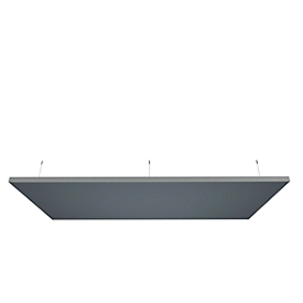 Deckensegel, uni, grau, 2000x1000 mm