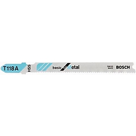 Decoupeerzaagblad T 118 A Totale lengte 92 mm Tandafstand 1,1-1,5 mm HSS 5
