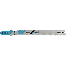 Decoupeerzaagblad T 118 B Totale lengte 92 mm Tandafstand 1,9 - 2,3 mm HSS 5 stuks/kaart