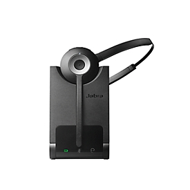 DECT-Headset Jabra Pro 930 MS, monaural, Softphone-Konnektivität, 120 m Reichweite, bis 8 h, Geräuschunterdrückung