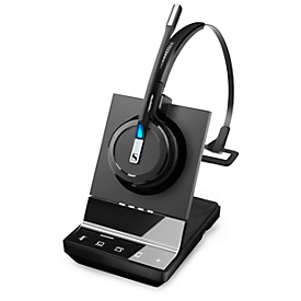 DECT-headset Sennheiser SDW 5015, draadloos, monogeluid, UC-geoptimaliseerd, Super-wideband-audio