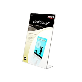 Deflecto Tischaufsteller A4 schräg L-Form Classic Image 21x29.3x8cm