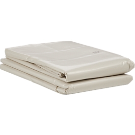 Deiss afvalzakken, 2500 l, dikte 55 μ, gerecycled LDPE, transparant, 25 stuks