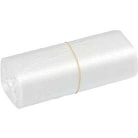 Deiss bin liners, 20 liters, HDPE with 10-20 % recycled content, W 450 x H 540 mm, transparent, 2000 pieces