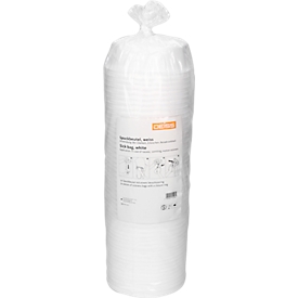 Deiss collection bag/spit bag, 2.5 liter, made of LDPE, with closure ring, W 165 x D 415 mm, white, 300 pieces